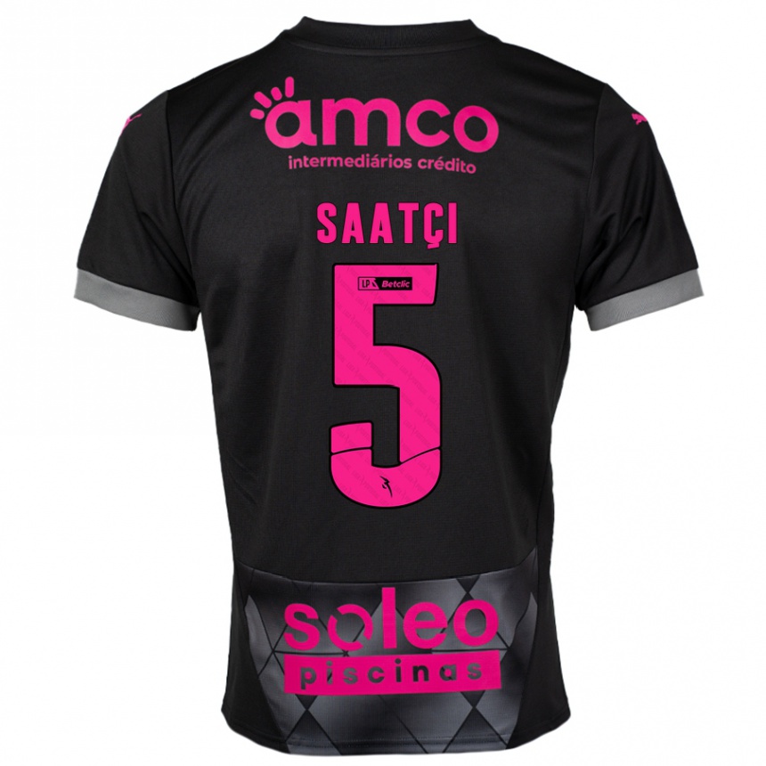 Kids Football Serdar Saatçı #5 Black Pink Away Jersey 2024/25 T-Shirt Australia