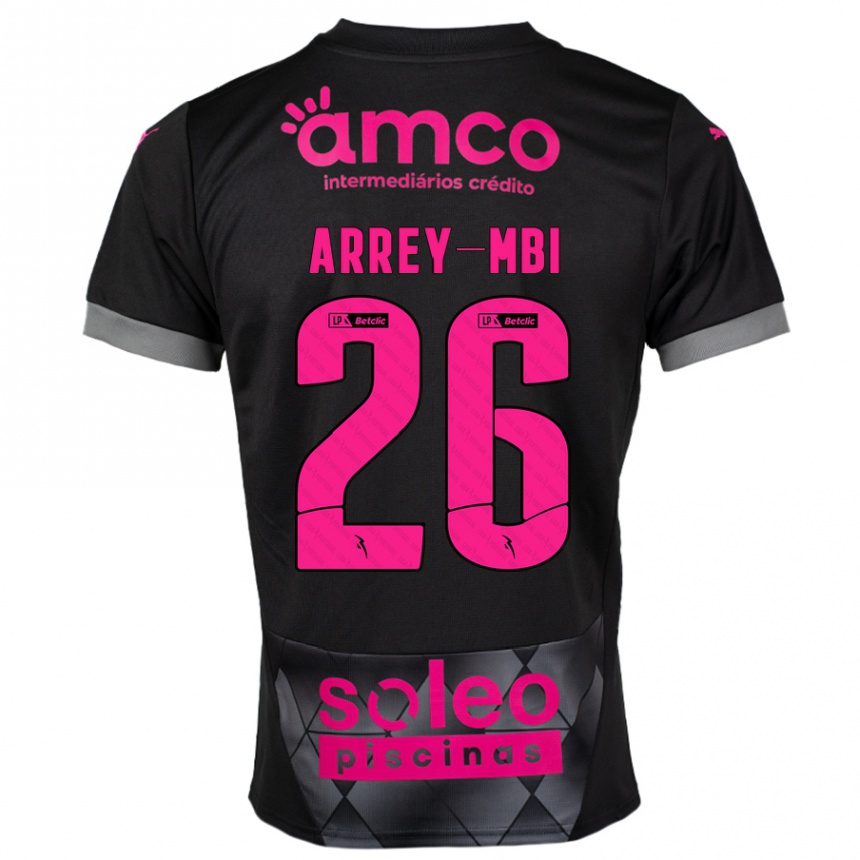 Kids Football Bright Arrey-Mbi #26 Black Pink Away Jersey 2024/25 T-Shirt Australia