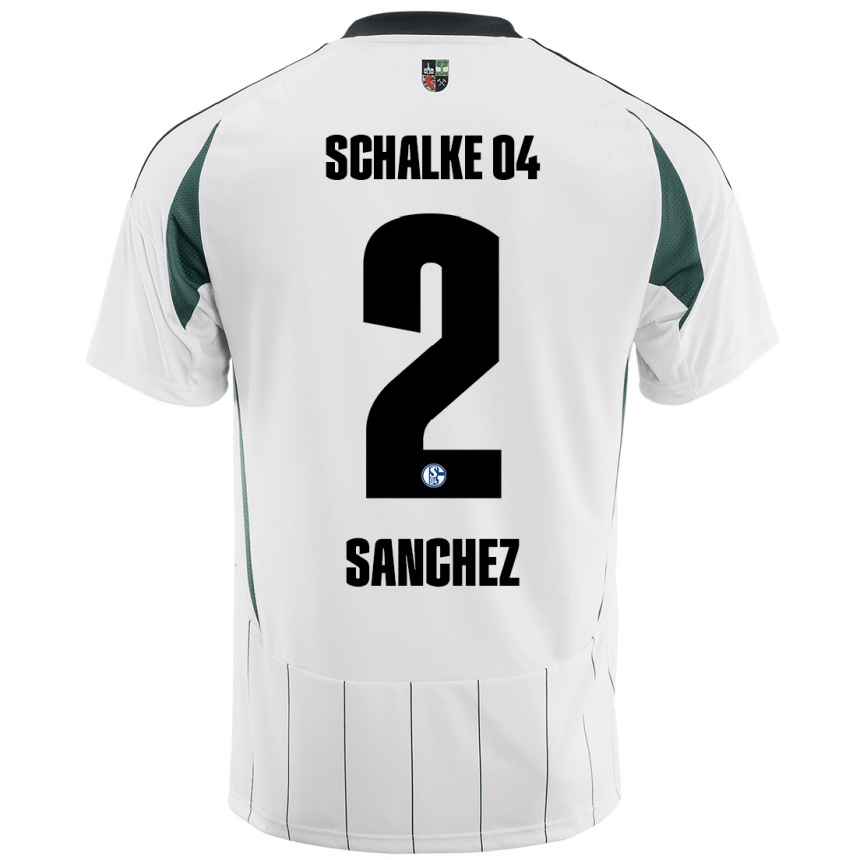 Kids Football Felipe Sánchez #2 White Green Away Jersey 2024/25 T-Shirt Australia