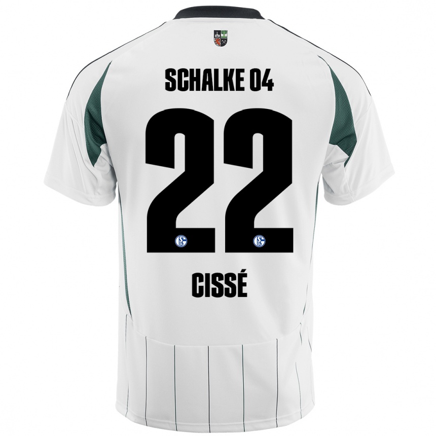 Kids Football Ibrahima Cissé #22 White Green Away Jersey 2024/25 T-Shirt Australia