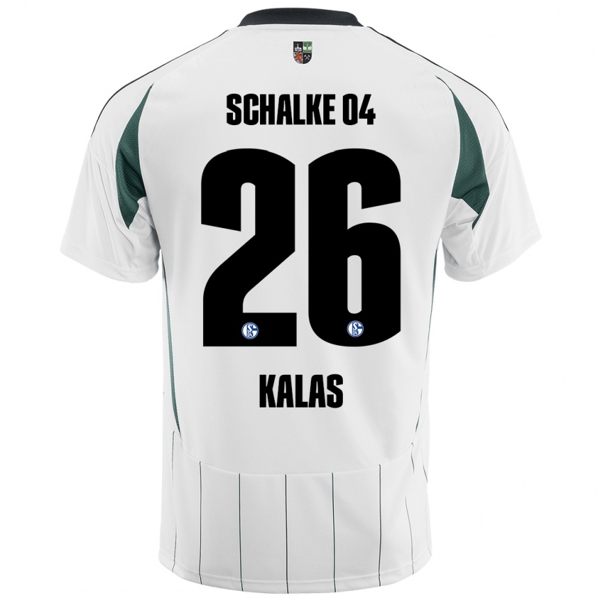 Kids Football Tomas Kalas #26 White Green Away Jersey 2024/25 T-Shirt Australia