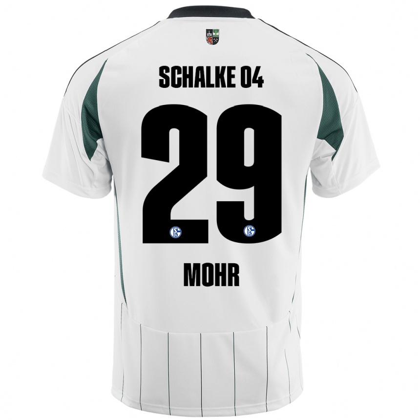 Kids Football Tobias Mohr #29 White Green Away Jersey 2024/25 T-Shirt Australia