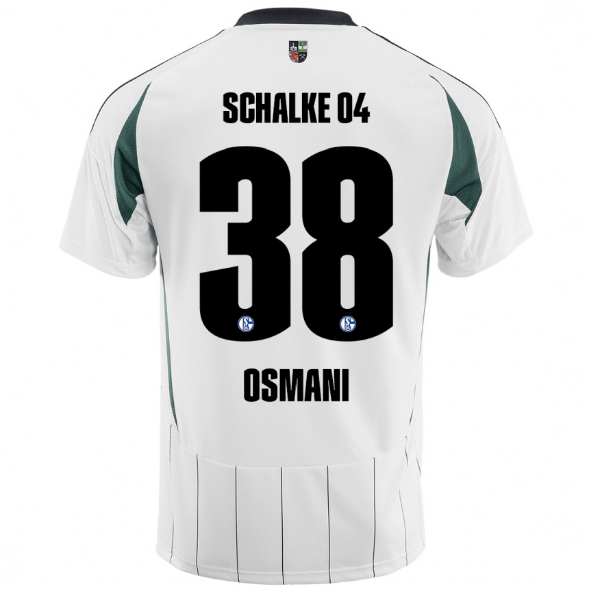 Kids Football Tristan Osmani #38 White Green Away Jersey 2024/25 T-Shirt Australia