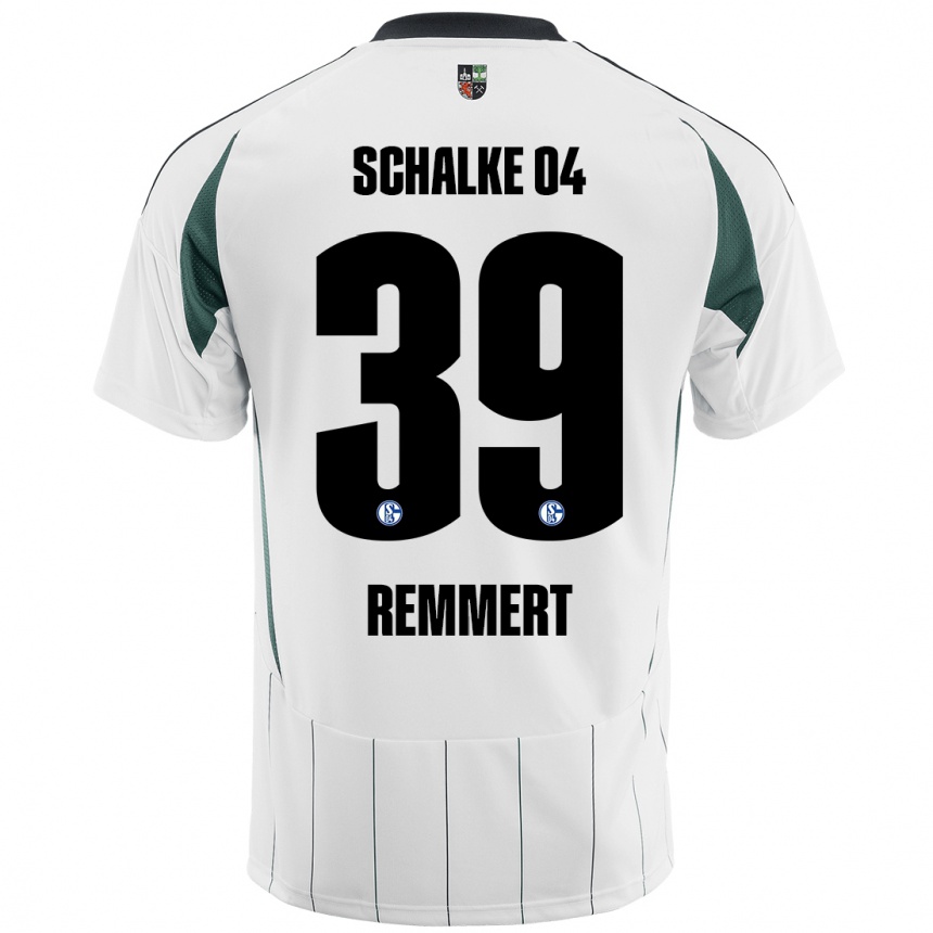 Kids Football Peter Remmert #39 White Green Away Jersey 2024/25 T-Shirt Australia