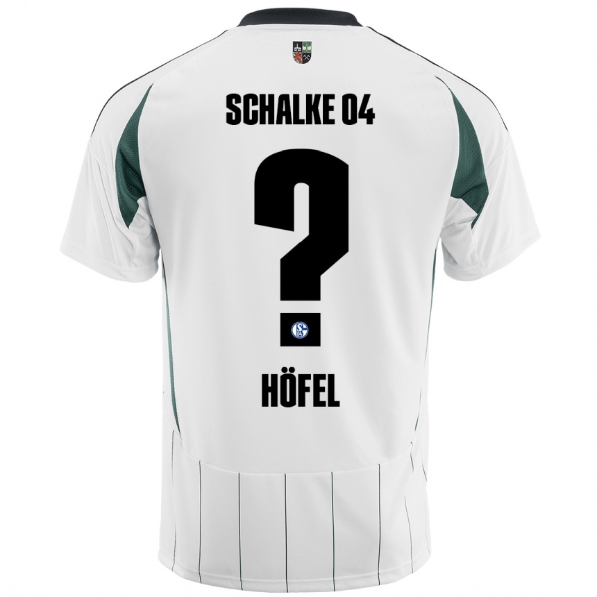 Kids Football Luca Höfel #0 White Green Away Jersey 2024/25 T-Shirt Australia