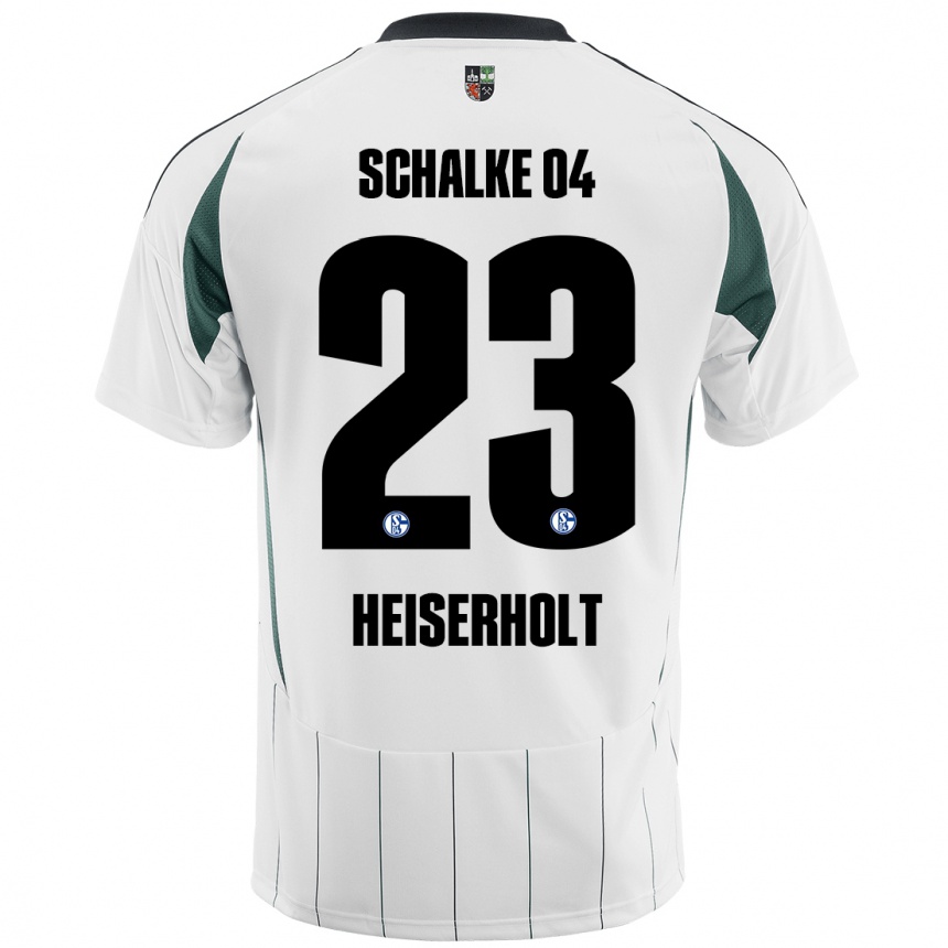 Kids Football Finn Heiserholt #23 White Green Away Jersey 2024/25 T-Shirt Australia