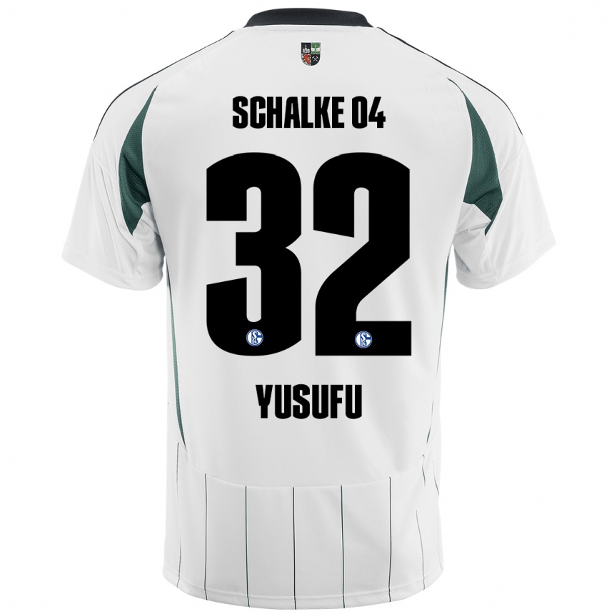 Kids Football Faaris Yusufu #32 White Green Away Jersey 2024/25 T-Shirt Australia