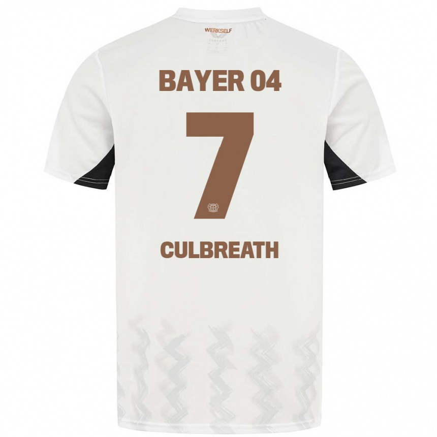 Kids Football Montrell Culbreath #7 White Black Away Jersey 2024/25 T-Shirt Australia