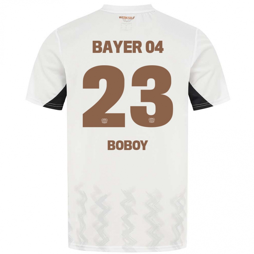 Kids Football Delice Boboy #23 White Black Away Jersey 2024/25 T-Shirt Australia