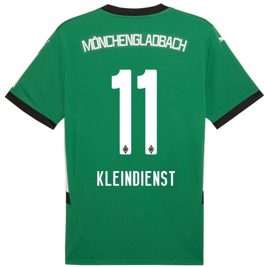 Kids Football Tim Kleindienst #11 Green White Away Jersey 2024/25 T-Shirt Australia