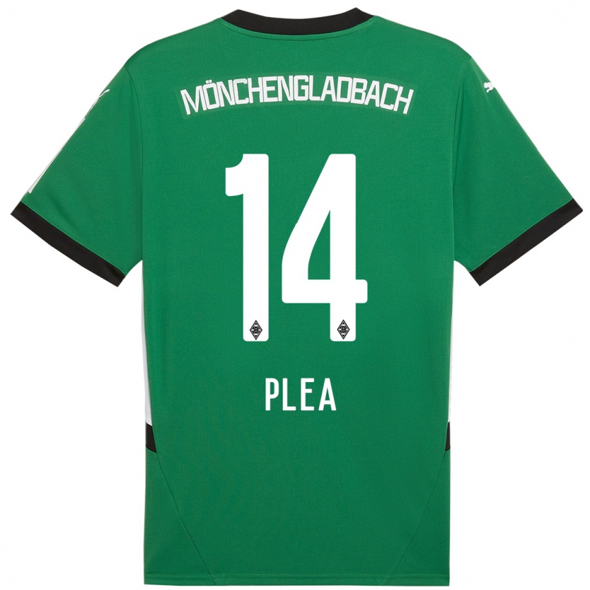 Kids Football Alassane Plea #14 Green White Away Jersey 2024/25 T-Shirt Australia