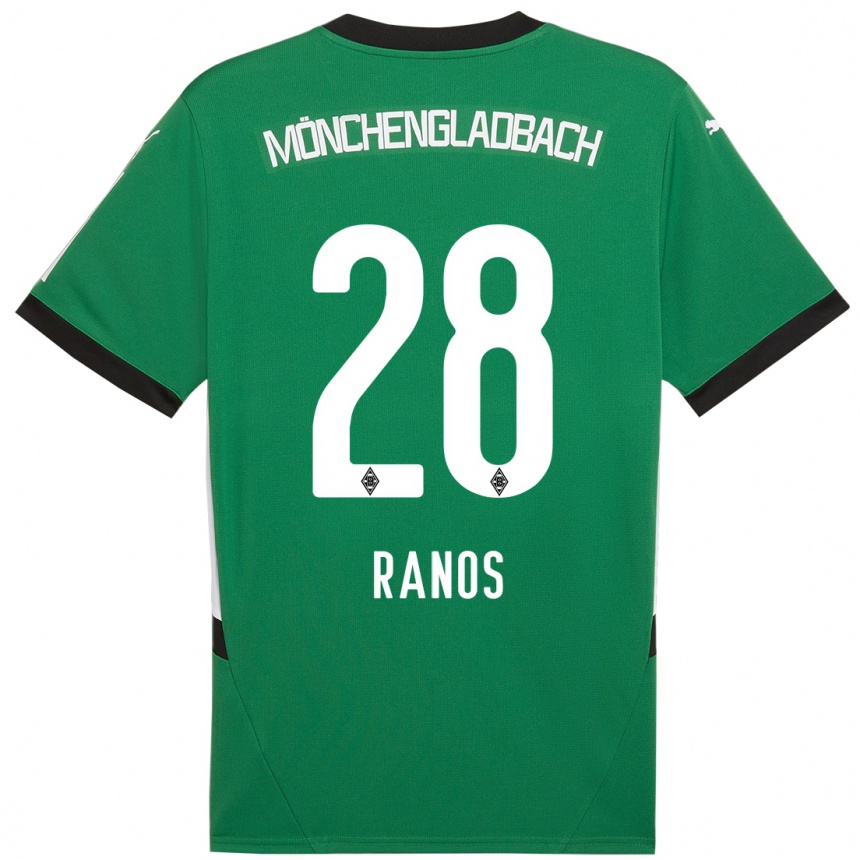 Kids Football Grant-Leon Ranos #28 Green White Away Jersey 2024/25 T-Shirt Australia