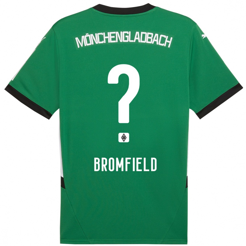 Kids Football Rio Bromfield #0 Green White Away Jersey 2024/25 T-Shirt Australia