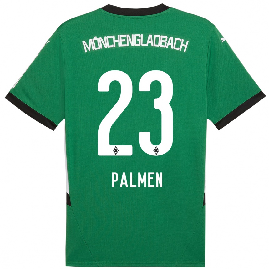 Kids Football Luisa Palmen #23 Green White Away Jersey 2024/25 T-Shirt Australia