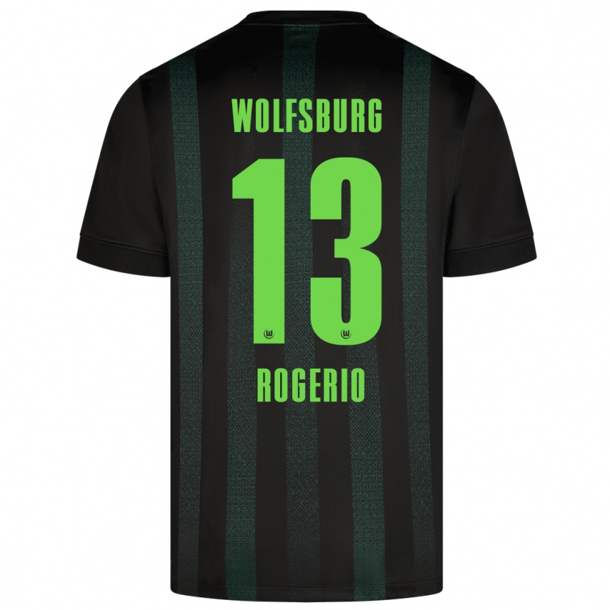 Kids Football Rogério #13 Dark Green Away Jersey 2024/25 T-Shirt Australia