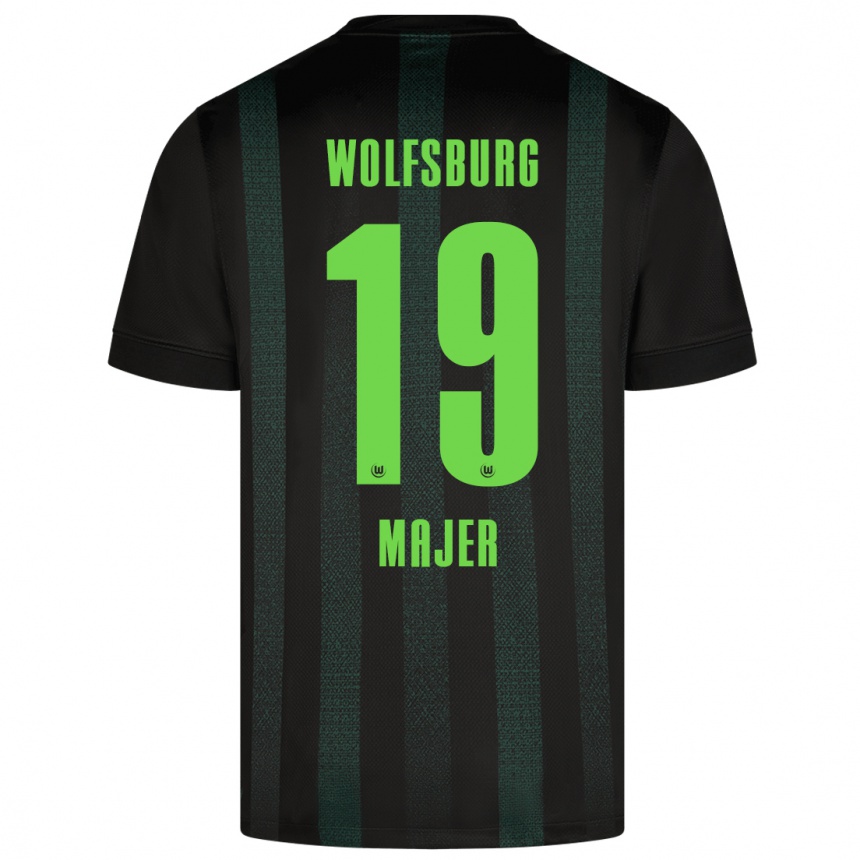 Kids Football Lovro Majer #19 Dark Green Away Jersey 2024/25 T-Shirt Australia