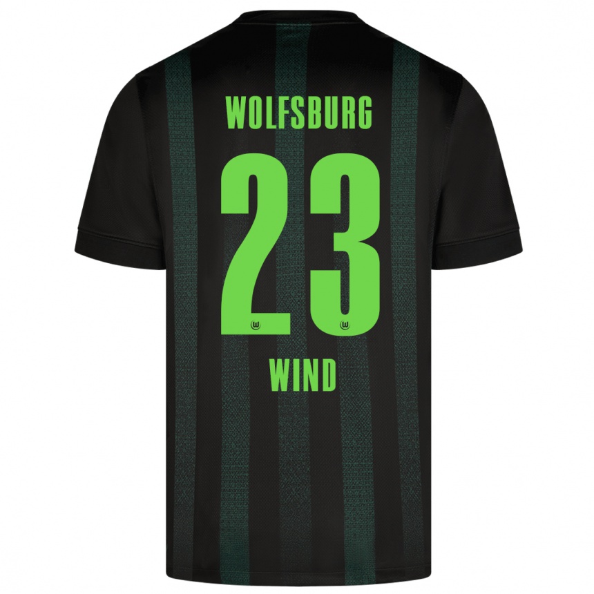 Kids Football Jonas Wind #23 Dark Green Away Jersey 2024/25 T-Shirt Australia