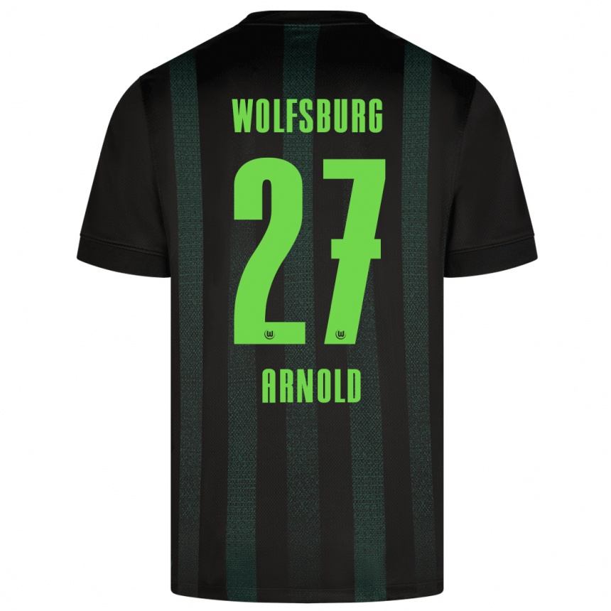 Kids Football Maximilian Arnold #27 Dark Green Away Jersey 2024/25 T-Shirt Australia