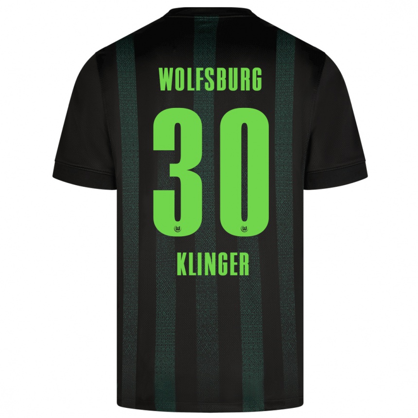 Kids Football Niklas Klinger #30 Dark Green Away Jersey 2024/25 T-Shirt Australia