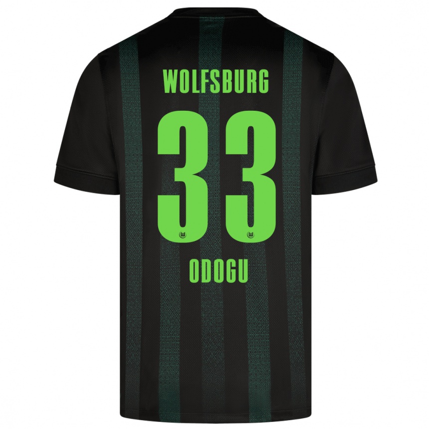 Kids Football David Odogu #33 Dark Green Away Jersey 2024/25 T-Shirt Australia