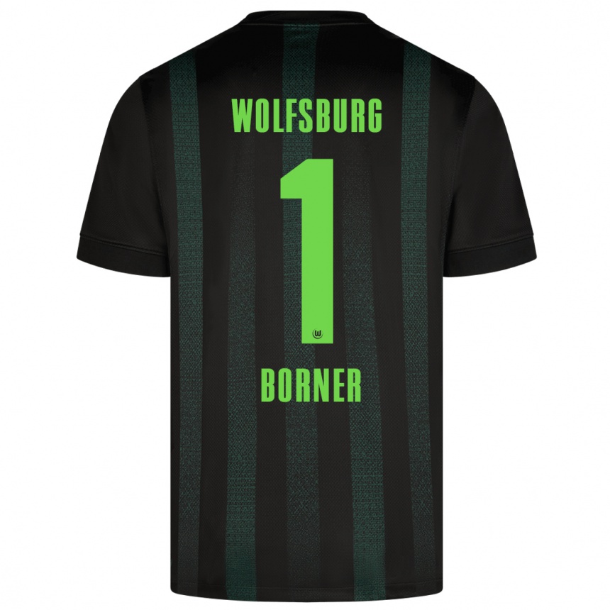 Kids Football Benedikt Börner #1 Dark Green Away Jersey 2024/25 T-Shirt Australia