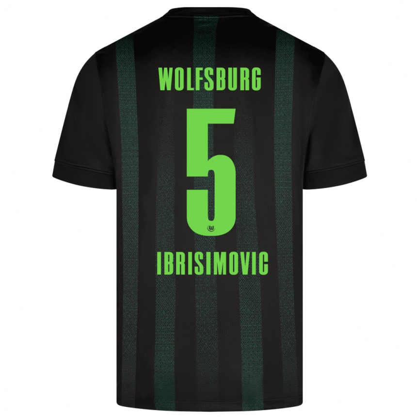 Kids Football Amar Ibrisimovic #5 Dark Green Away Jersey 2024/25 T-Shirt Australia