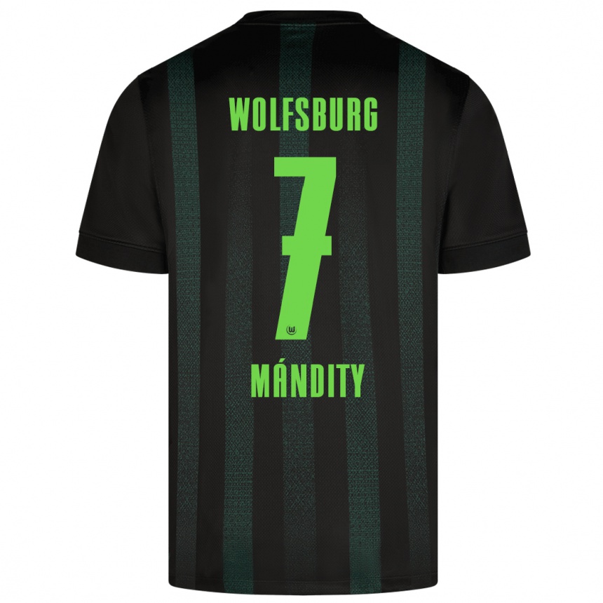 Kids Football Márkó Mándity #7 Dark Green Away Jersey 2024/25 T-Shirt Australia