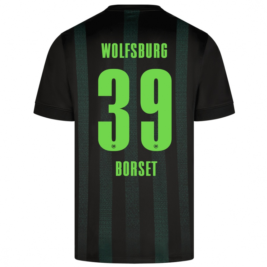 Kids Football Anders Rønne Børset #39 Dark Green Away Jersey 2024/25 T-Shirt Australia