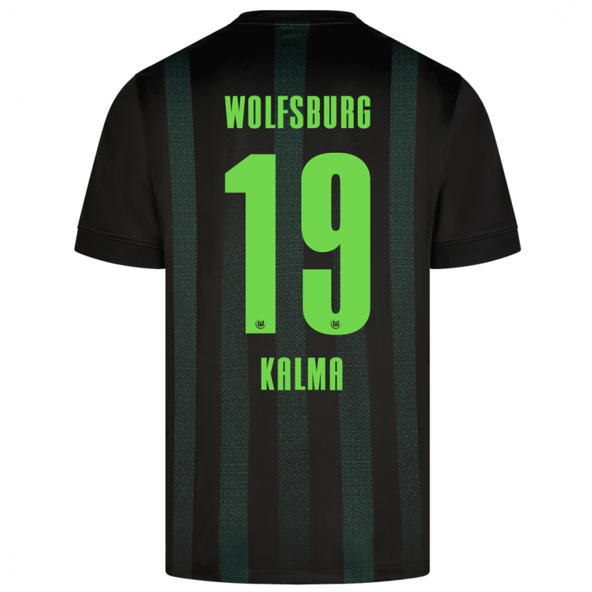 Kids Football Fenna Kalma #19 Dark Green Away Jersey 2024/25 T-Shirt Australia