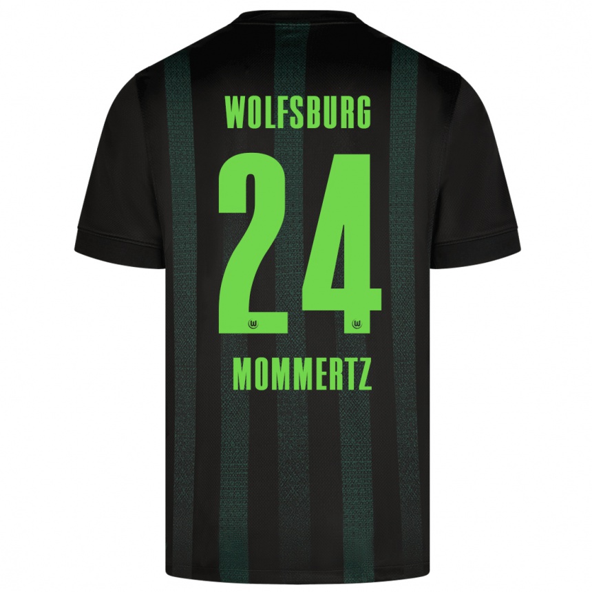 Kids Football Benjamin Mommertz #24 Dark Green Away Jersey 2024/25 T-Shirt Australia