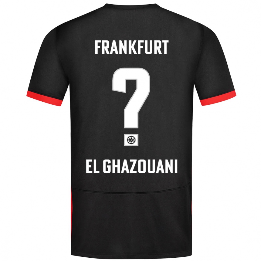 Kids Football Mohamed El Ghazouani #0 Black Away Jersey 2024/25 T-Shirt Australia