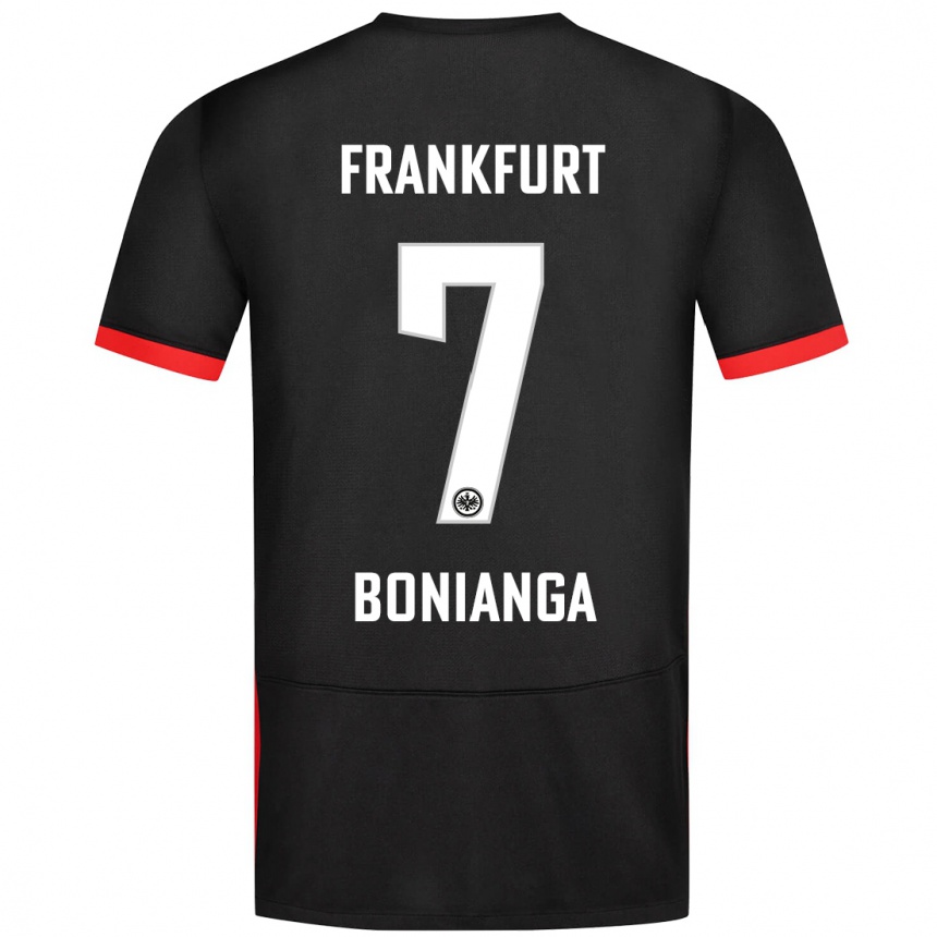 Kids Football Phinees Bonianga #7 Black Away Jersey 2024/25 T-Shirt Australia