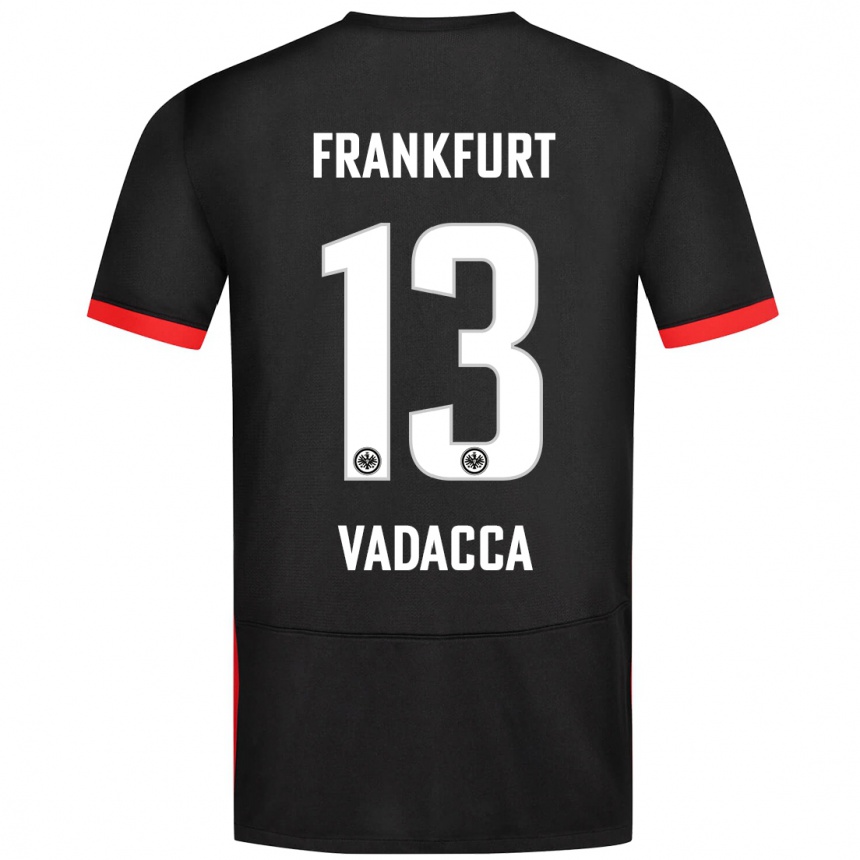 Kids Football Gianni Vadacca #13 Black Away Jersey 2024/25 T-Shirt Australia