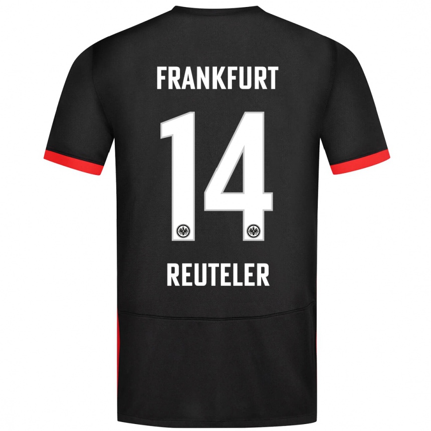 Kids Football Geraldine Reuteler #14 Black Away Jersey 2024/25 T-Shirt Australia