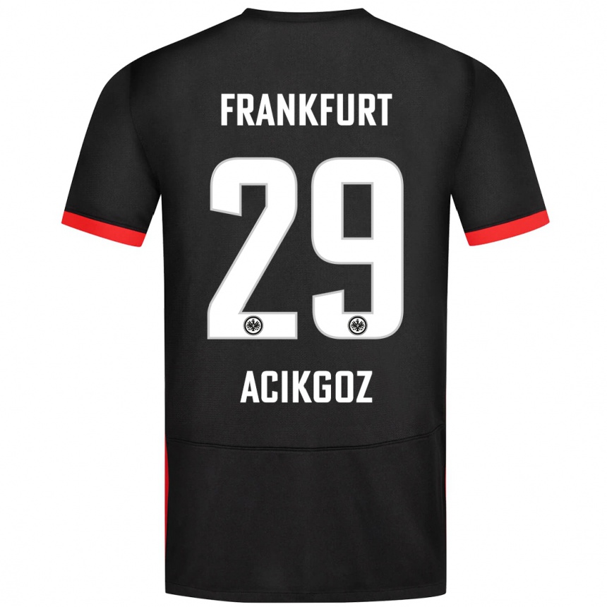 Kids Football Dilara Acikgoz #29 Black Away Jersey 2024/25 T-Shirt Australia