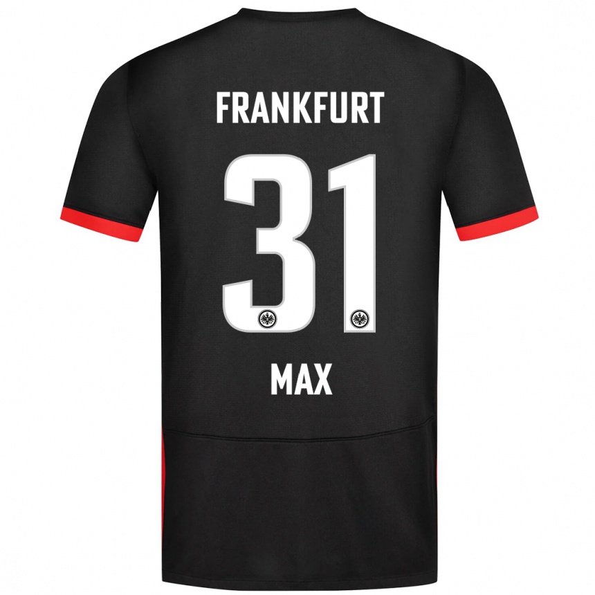 Kids Football Philipp Max #31 Black Away Jersey 2024/25 T-Shirt Australia