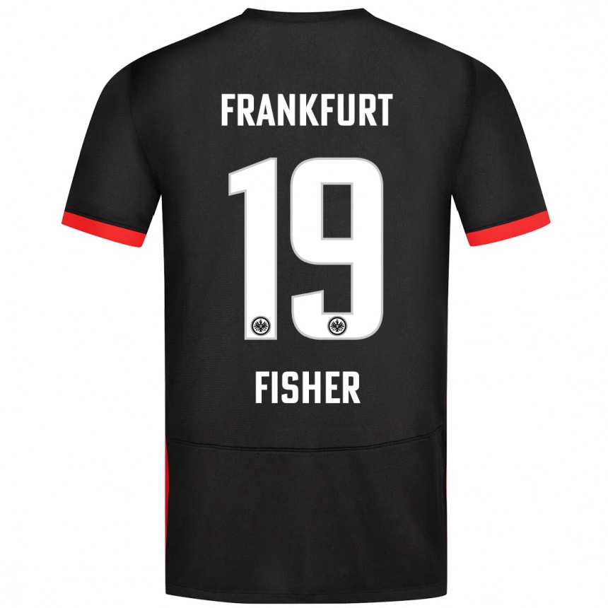 Kids Football Ben-Luca Fisher #19 Black Away Jersey 2024/25 T-Shirt Australia