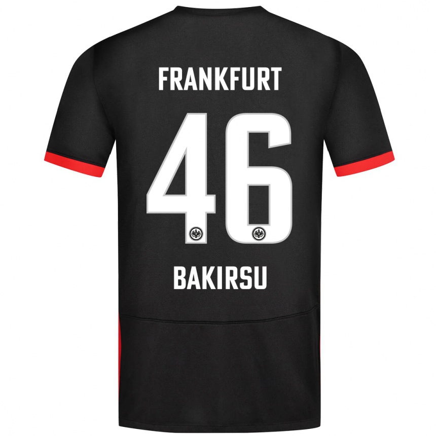 Kids Football Hüseyin Bakirsu #46 Black Away Jersey 2024/25 T-Shirt Australia