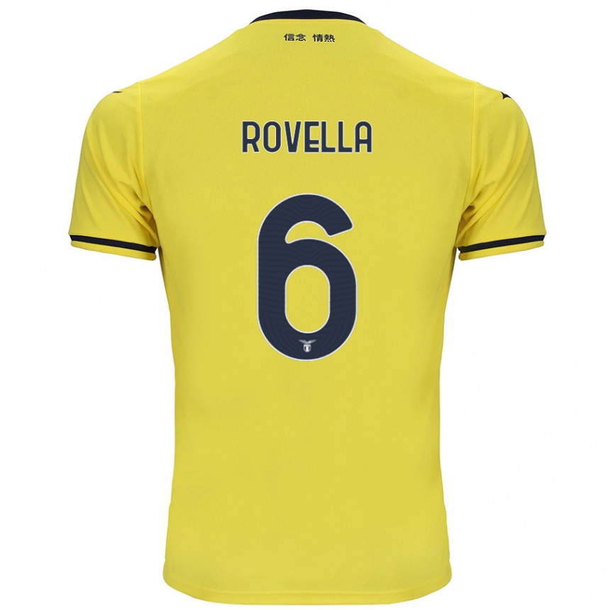 Kids Football Nicolo Rovella #6 Yellow Away Jersey 2024/25 T-Shirt Australia