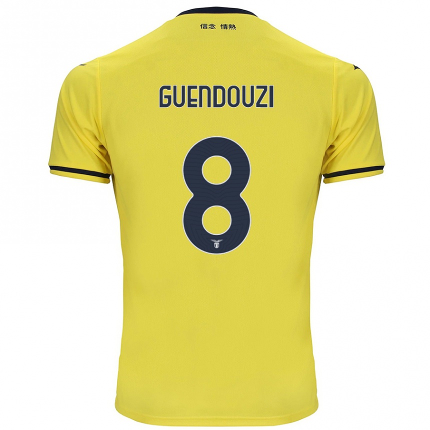 Kids Football Matteo Guendouzi #8 Yellow Away Jersey 2024/25 T-Shirt Australia