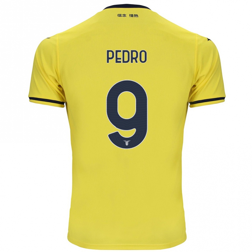 Kids Football Pedro #9 Yellow Away Jersey 2024/25 T-Shirt Australia