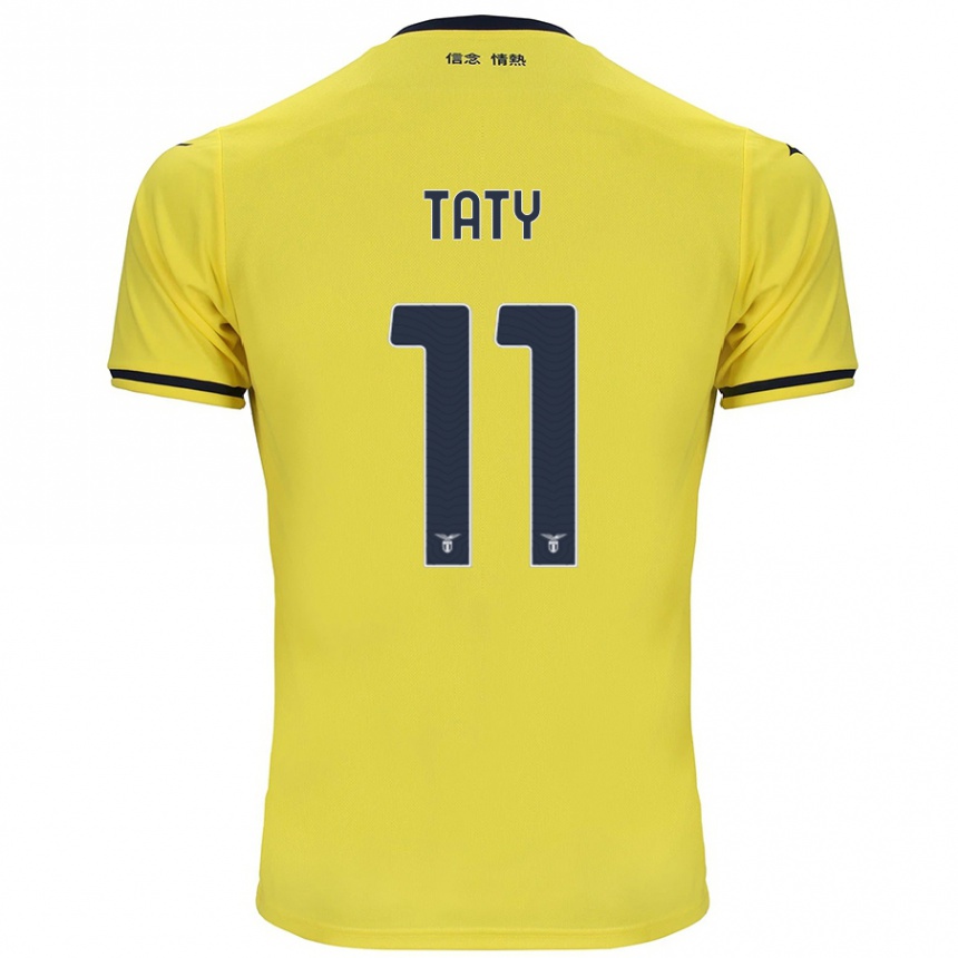 Kids Football Taty Castellanos #11 Yellow Away Jersey 2024/25 T-Shirt Australia