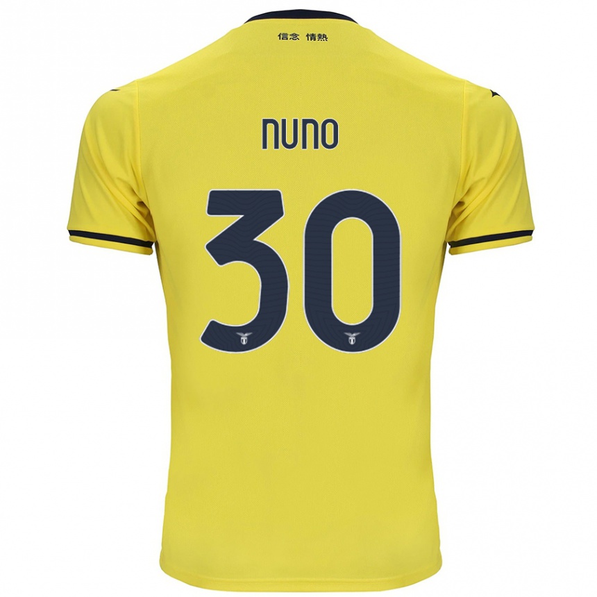 Kids Football Nuno Tavares #30 Yellow Away Jersey 2024/25 T-Shirt Australia