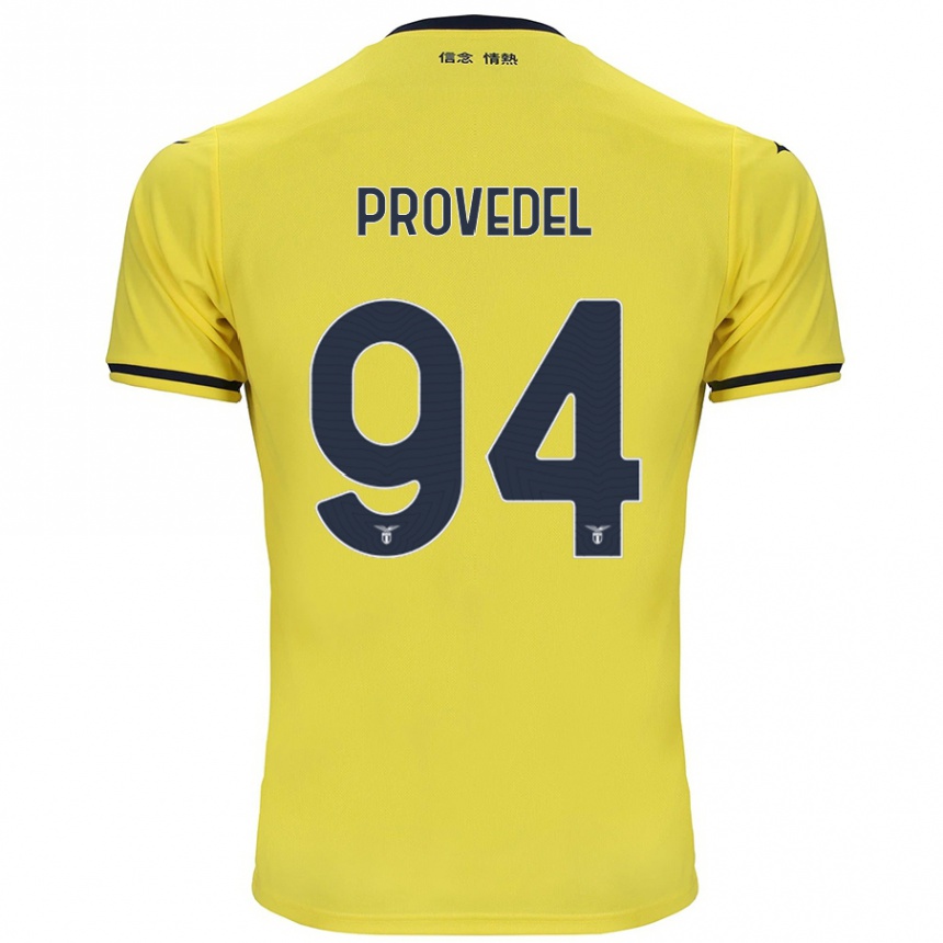 Kids Football Ivan Provedel #94 Yellow Away Jersey 2024/25 T-Shirt Australia