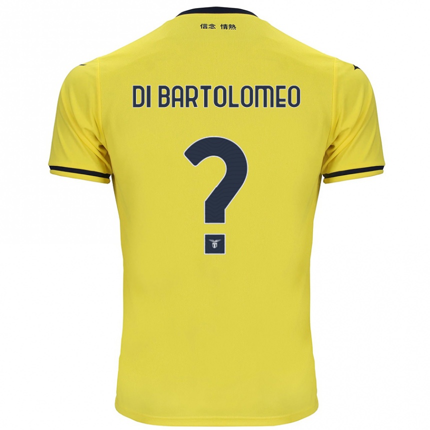 Kids Football Damiano Di Bartolomeo #0 Yellow Away Jersey 2024/25 T-Shirt Australia