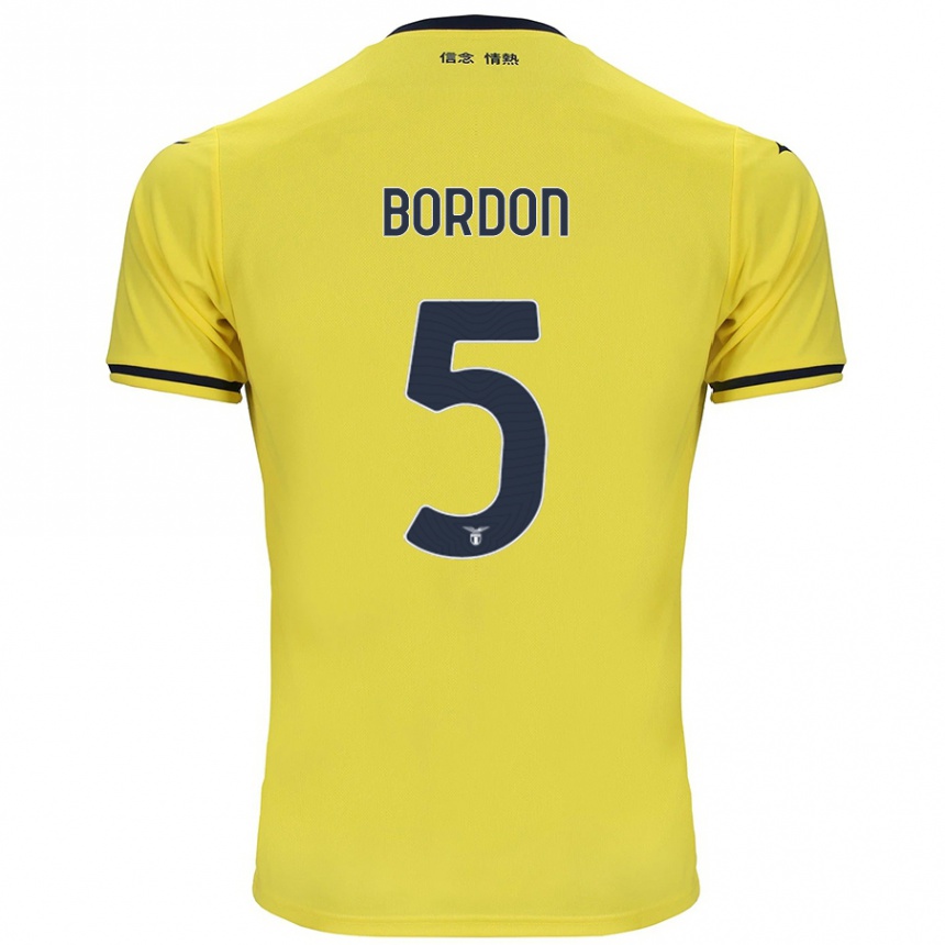 Kids Football Filipe Bordon #5 Yellow Away Jersey 2024/25 T-Shirt Australia