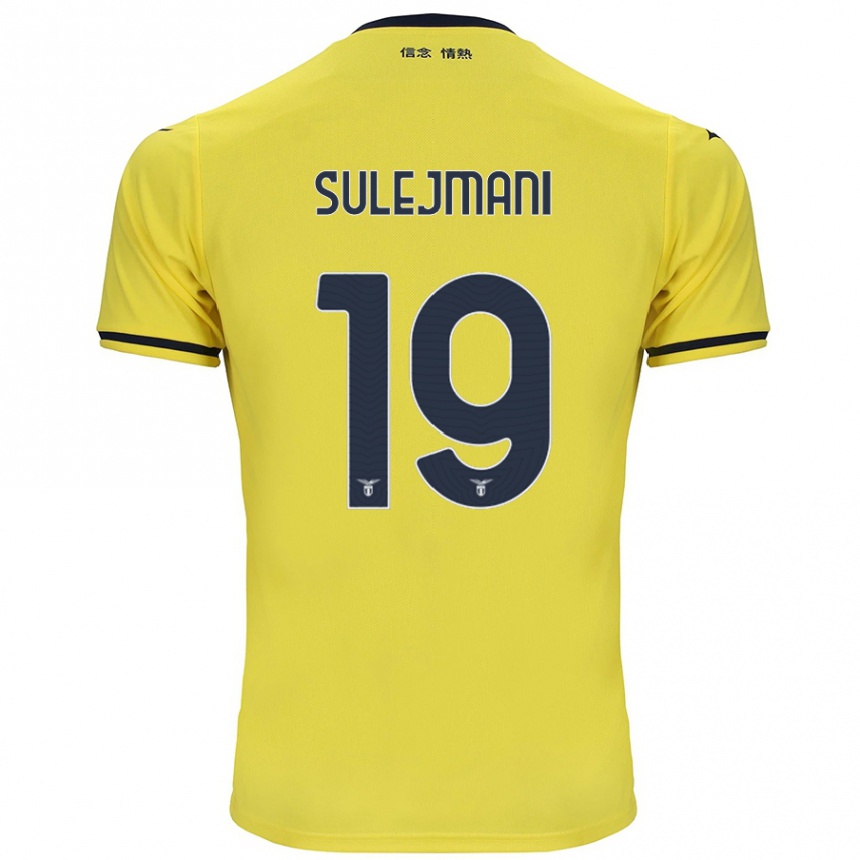 Kids Football Flavio Sulejmani #19 Yellow Away Jersey 2024/25 T-Shirt Australia