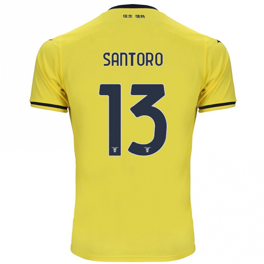 Kids Football Martina Santoro #13 Yellow Away Jersey 2024/25 T-Shirt Australia