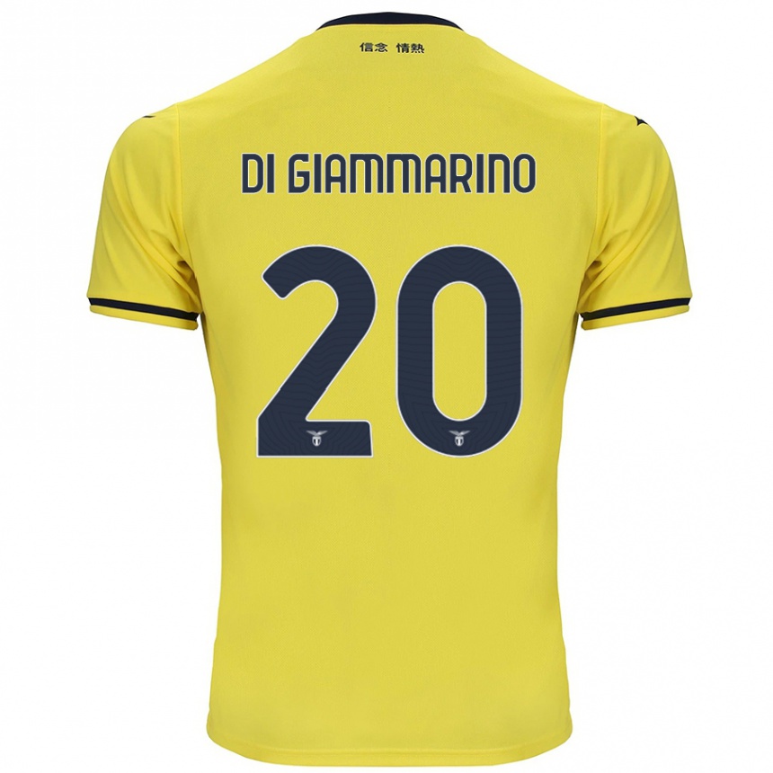 Kids Football Virginia Di Giammarino #20 Yellow Away Jersey 2024/25 T-Shirt Australia