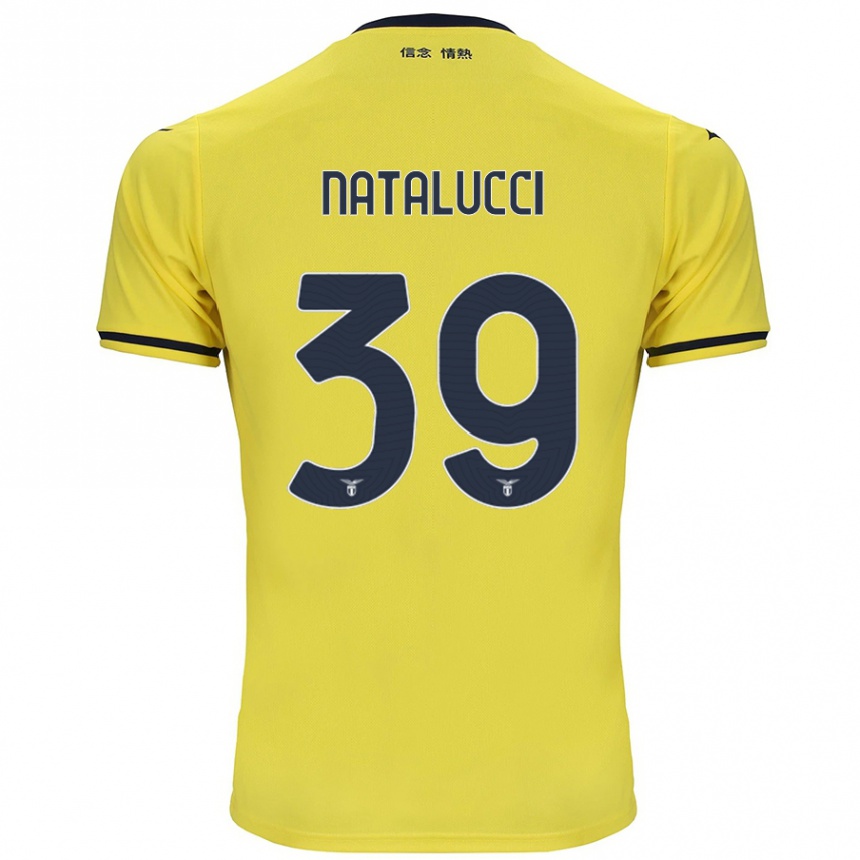 Kids Football Serena Natalucci #39 Yellow Away Jersey 2024/25 T-Shirt Australia